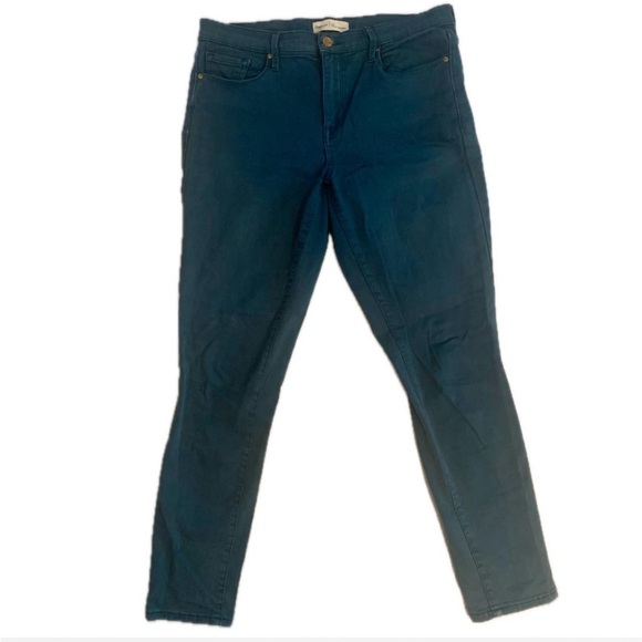 Teal blue Gap jeans, skinny high rise, size 31 - Picture 2 of 3